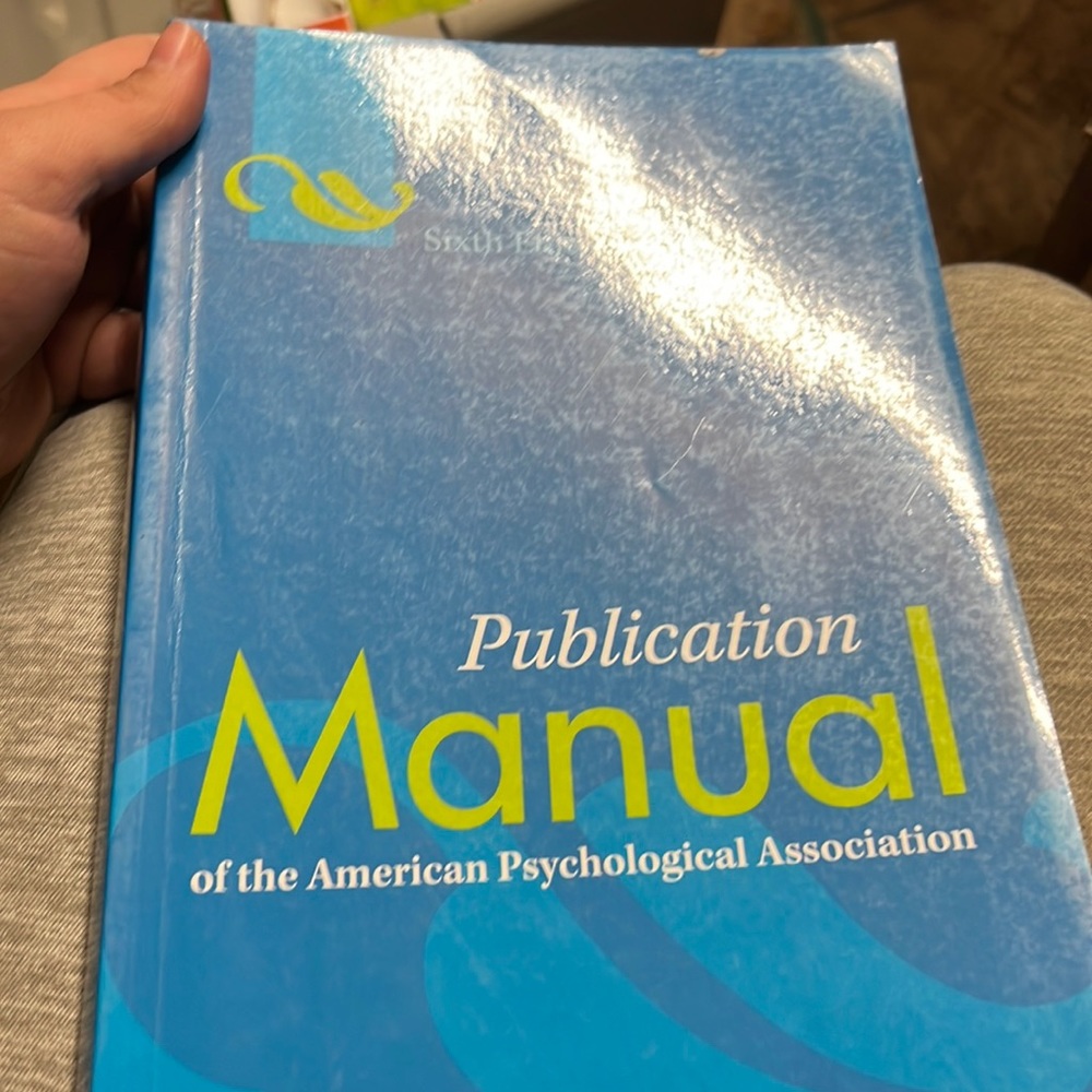 Publication Manual 6th Edition